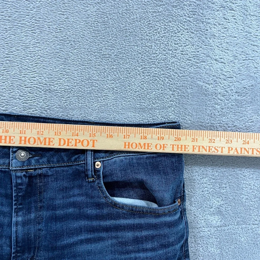 American Eagle Slim Jeans Men 40x30* AirFlex Temp Tech Blue‎ Denim Whiskered